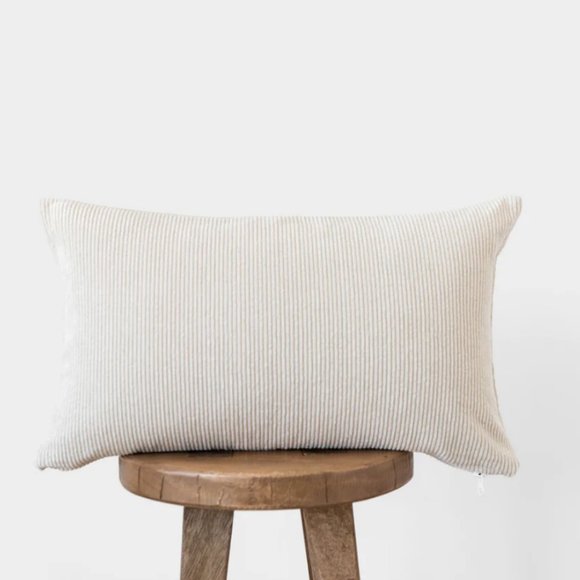 Woven Nook Other - NWT woven nook oatmeal corduroy 12x20" pillow cover and insert